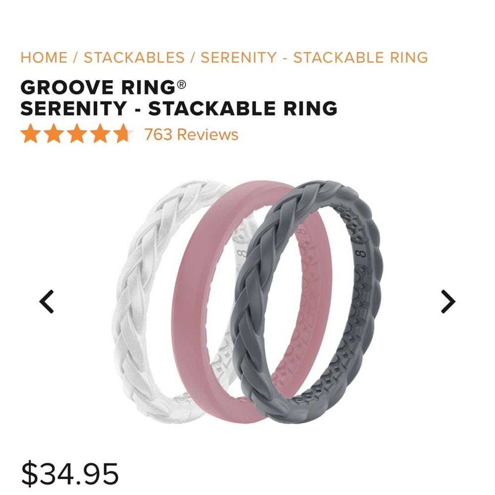 GrooveLife Silicone Stackable Ring Set - Picture 4 of 4